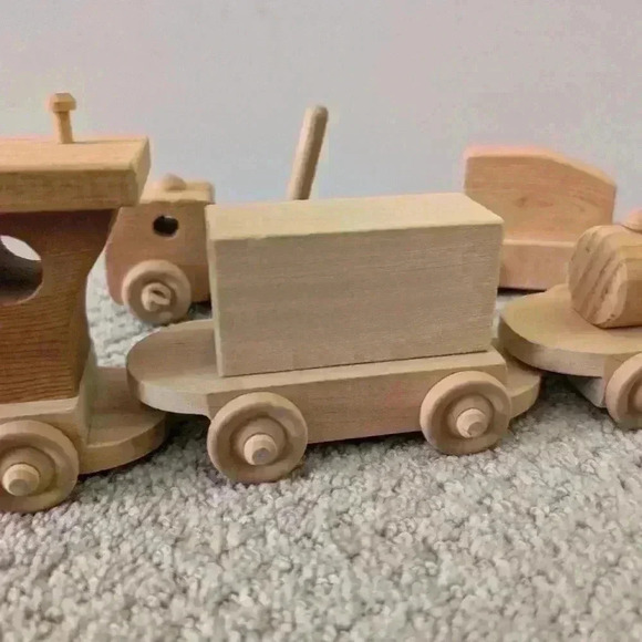Wooden kids train set - Picture 3 of 10